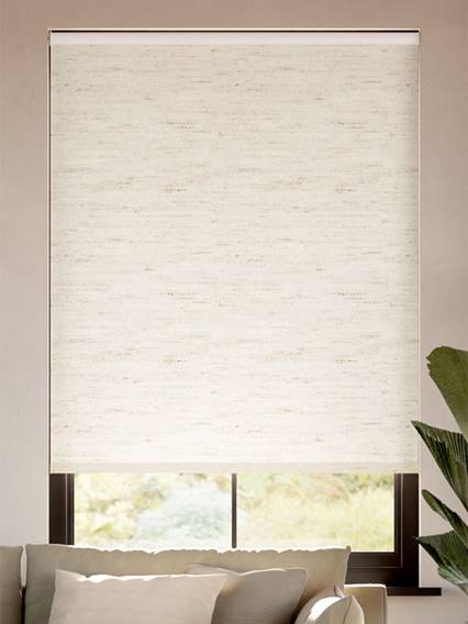 Sevilla Blackout Linen Alabaster Roller Blind thumbnail image