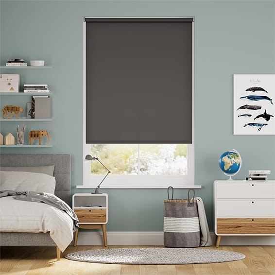 Sevilla Blackout Slate  Roller Blind