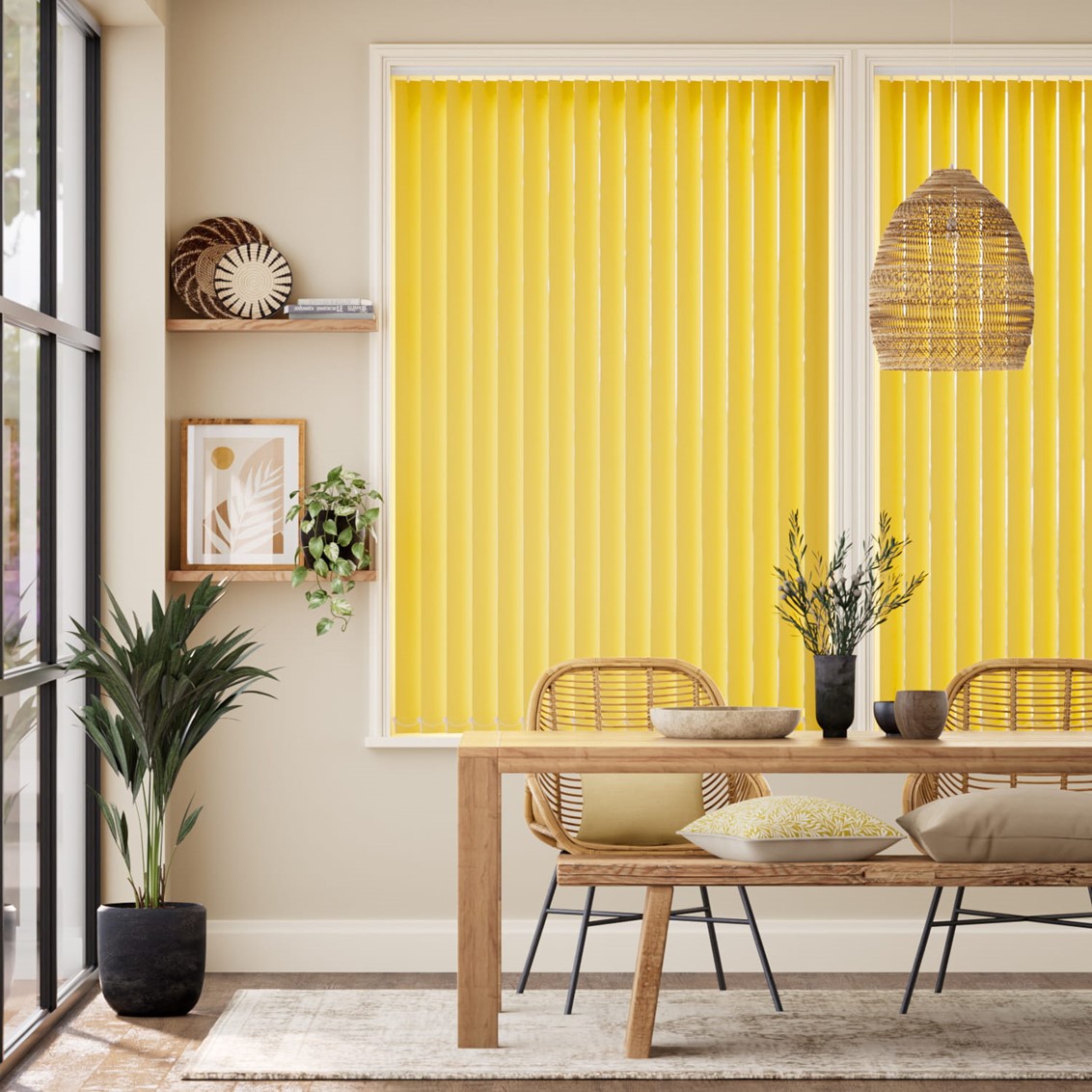 Sevilla Buttercup Vertical Blind