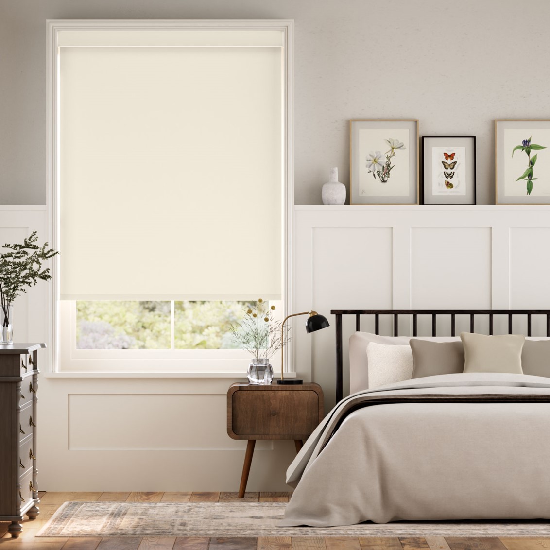 Sevilla Blackout Cottage Cream  Roller Blind