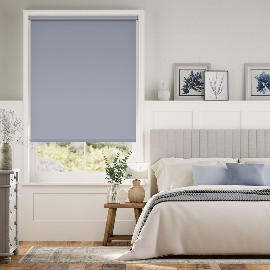 Sevilla Blackout Glacier Blue Roller Blind