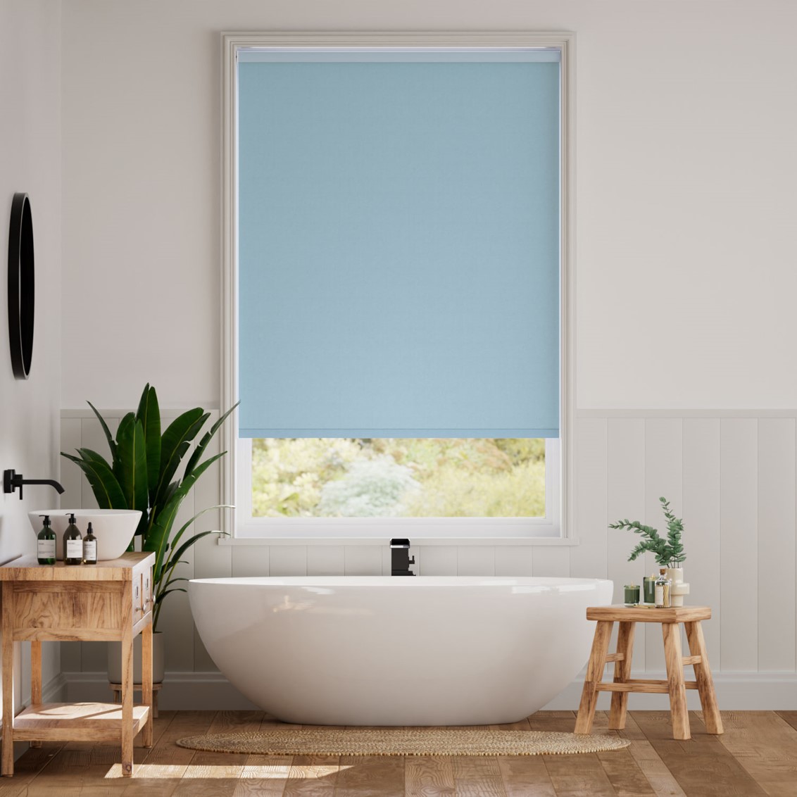 Sevilla Blackout Mayan Blue Roller Blind