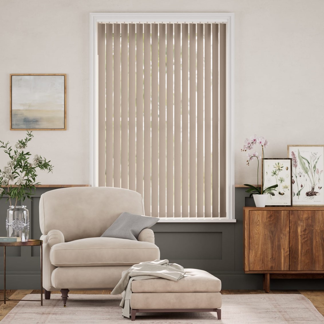 Sevilla Moonstone Vertical Blind