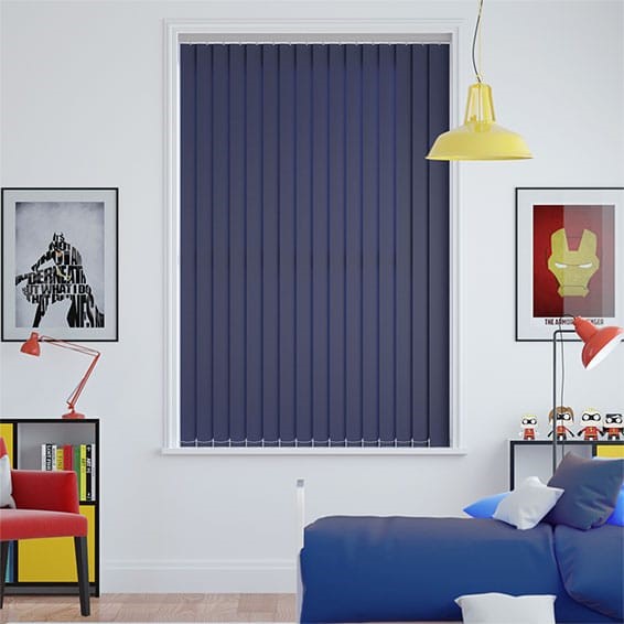 Sevilla Royal Blue Vertical Blind