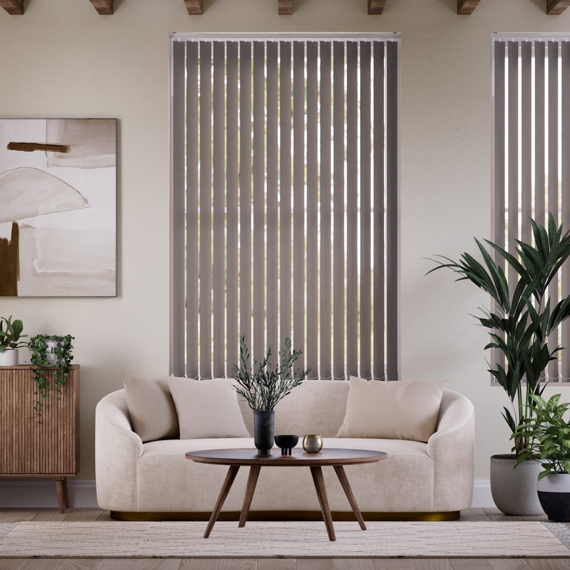 Sevilla Touchstone Grey  Vertical Blind