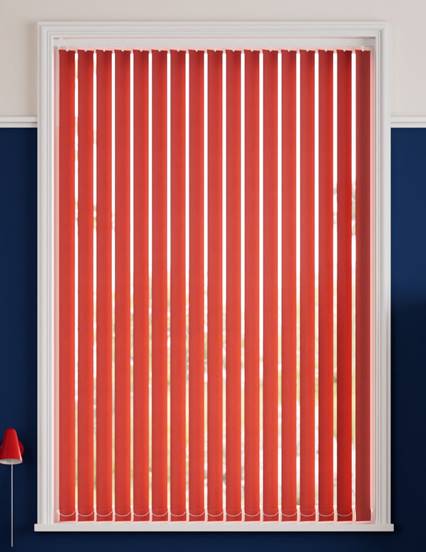 Sevilla Vivid Red Vertical Blind thumbnail image