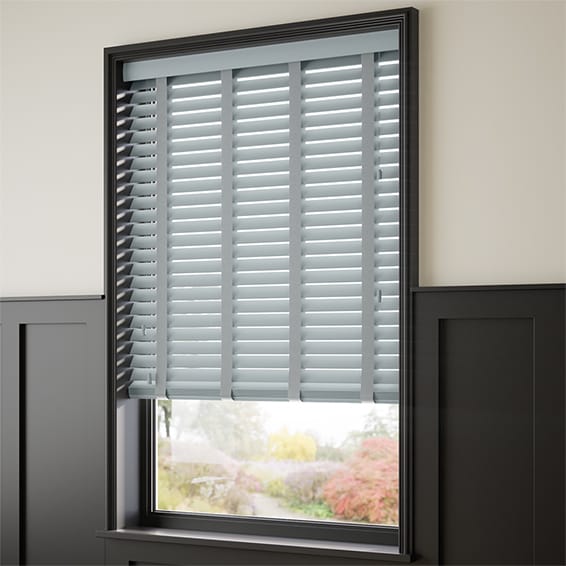 Shale Grey & Flint Wooden Blind 50mm Slat
