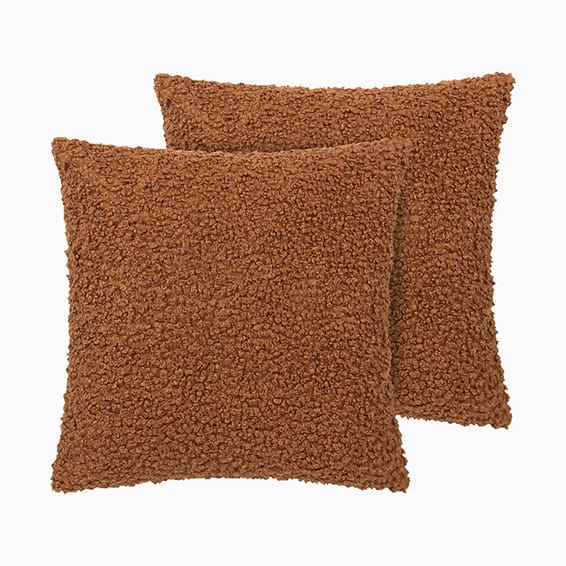Sherpa Boucle Ginger Cushion