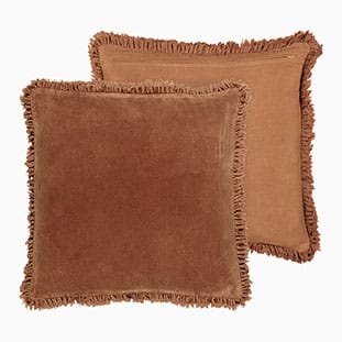 Shoreditch Cotton Velvet Rust Cushion thumbnail image