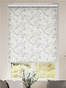 Twist2Go Silhouette Leaves Ash Grey Roller Blind thumbnail image