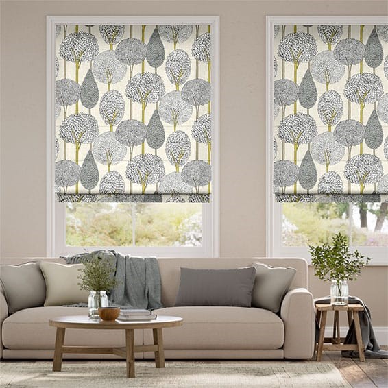 Silhouette Linen Roman Blind