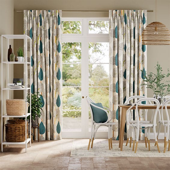 Silhouette Peacock Curtains