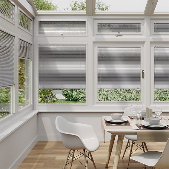 PerfectFIT Silver Venetian Conservatory Blind