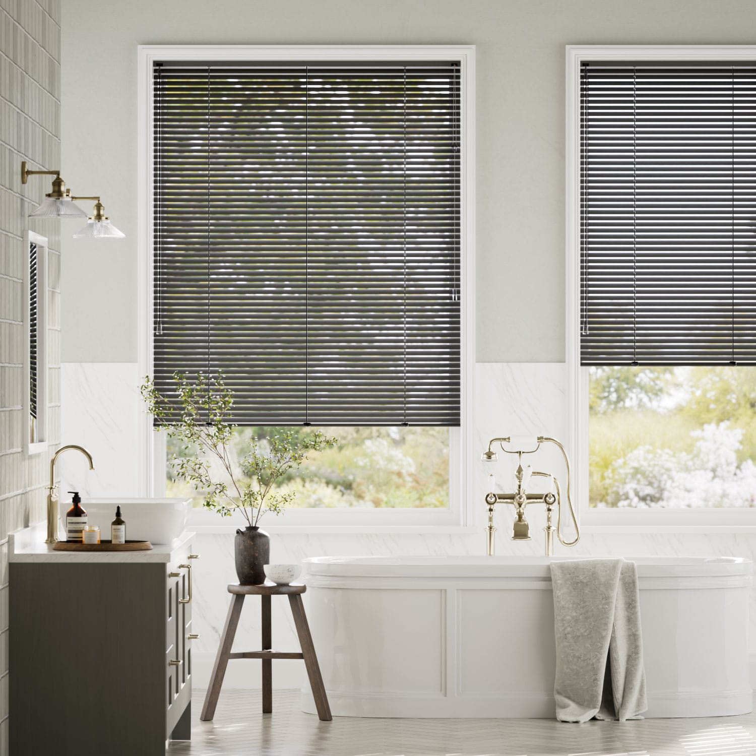 Essence Slate Grey Venetian Blind - 25mm Slat