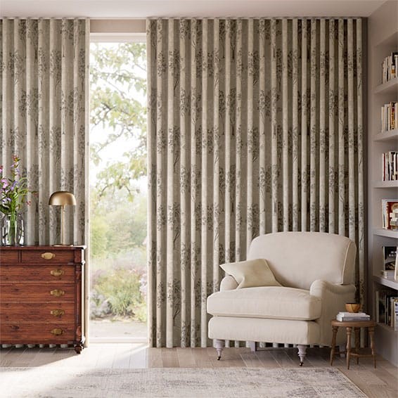 Slender Forest Linen Mist Curtains