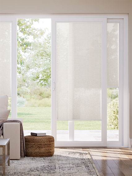Stick On Parchment Voile Sliding Door Blind thumbnail image