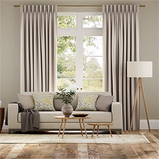 Smooth Sisal Champagne Curtains thumbnail image