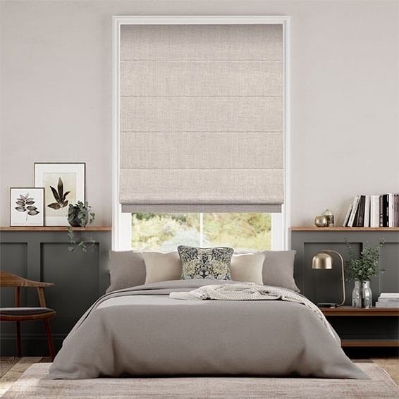 Smooth Sisal Champagne  Roman Blind