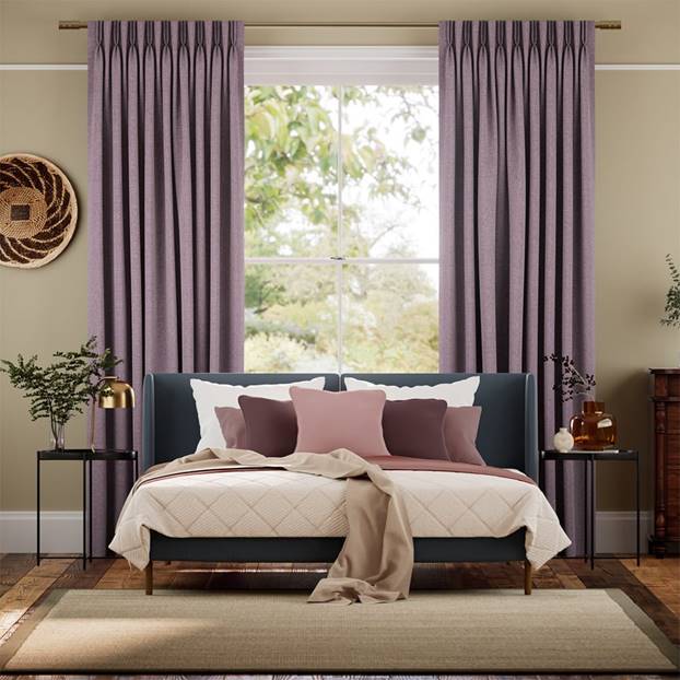 Smooth Sisal French Lavender Curtains thumbnail image