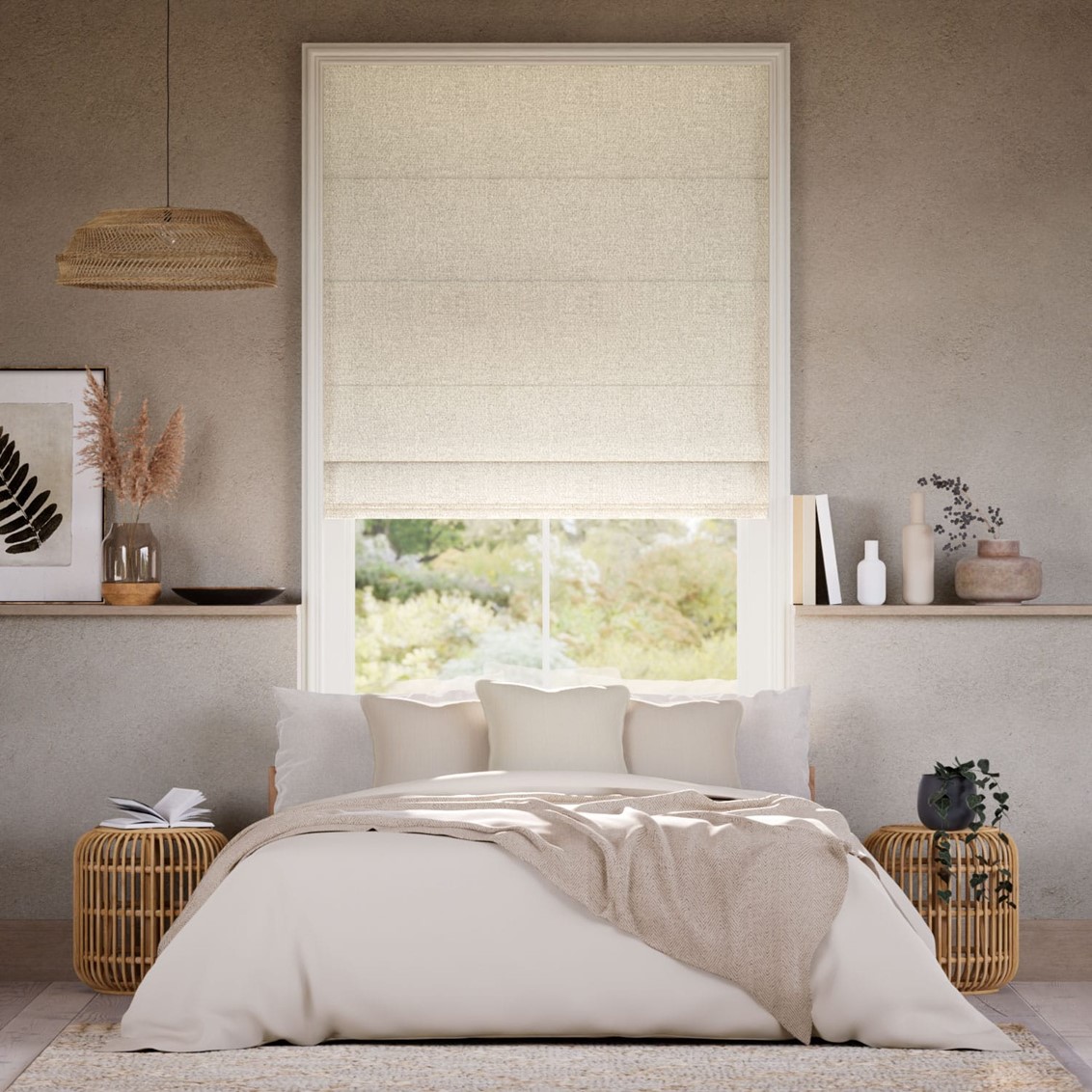 Smooth Sisal Jasmine  Roman Blind