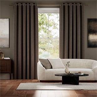 Smooth Sisal Warm Cocoa Curtains thumbnail image