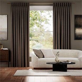 Smooth Sisal Warm Cocoa Curtains thumbnail image