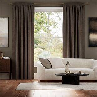 Smooth Sisal Warm Cocoa Curtains thumbnail image