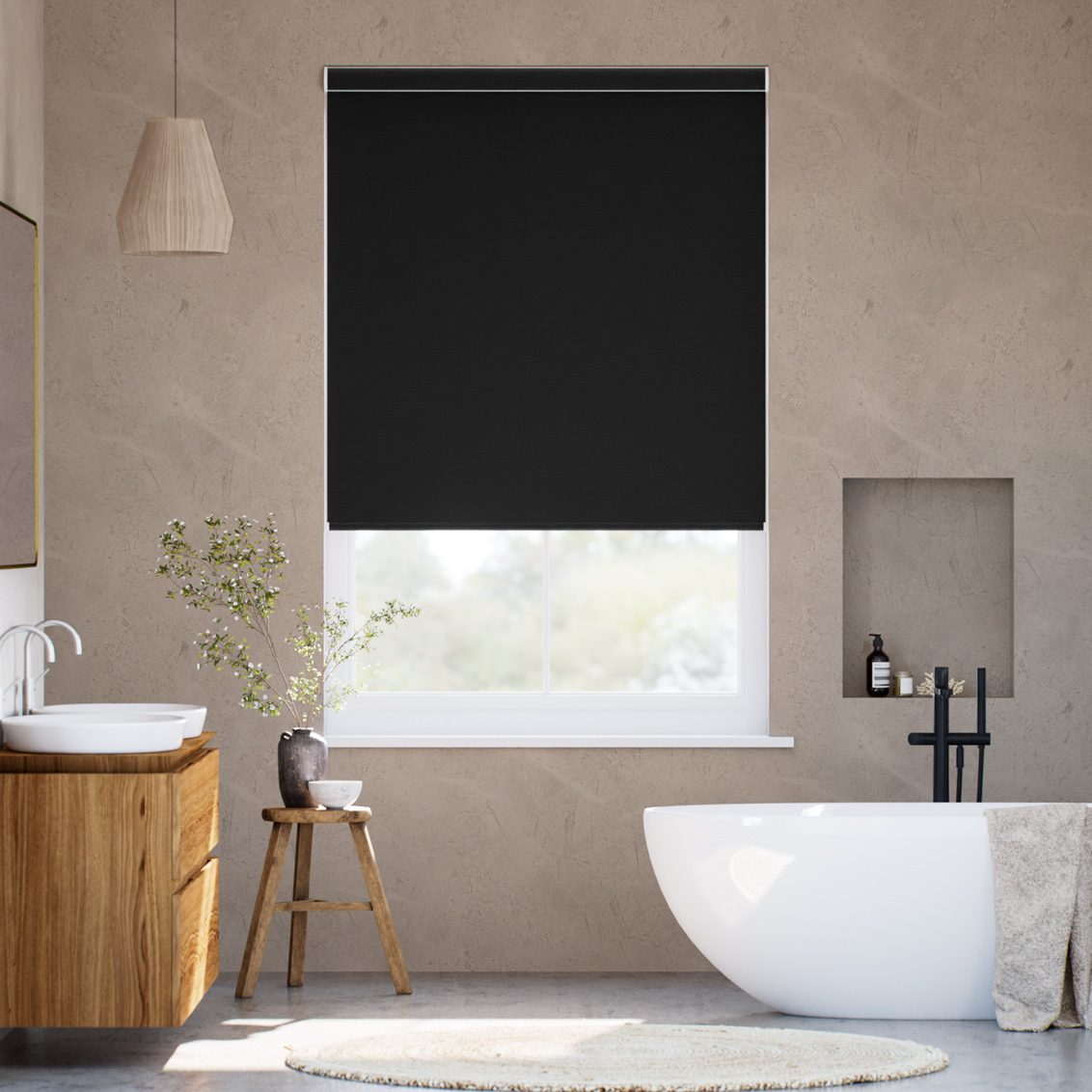Soft Raise Titan Blackout Atomic Black Roller Blind