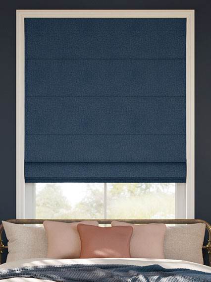 Soft Weave Navy Blue Roman Blind thumbnail image