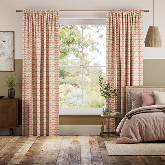 Solid Stem Pink Curtains