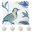 Songbird Pom-Pom Blue Roman Blind sample image