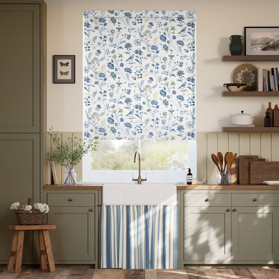 Songbird Blue Roller Blind