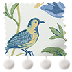Songbird Pom-Pom Blue & Green Roman Blind sample image