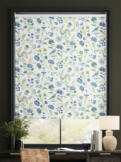 Songbird Blue & Green Roller Blind thumbnail image