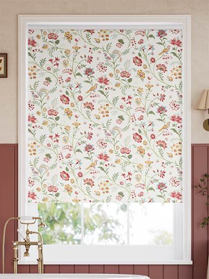Songbird Green, Blush & Ochre Roller Blind thumbnail image
