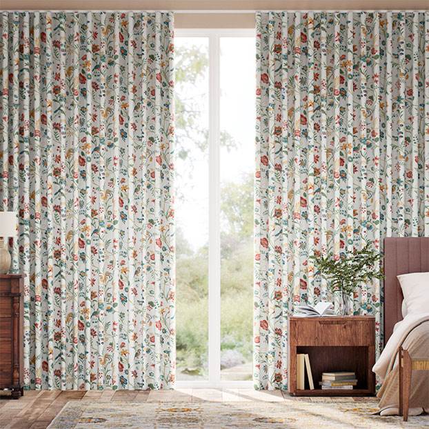 Songbird Teal & Spice Curtains thumbnail image