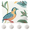 Songbird Pom-Pom Teal & Spice swatch image