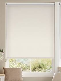 Electric Sorrento Blackout Seashell White Roller Blind thumbnail image