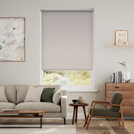 Electric Sorrento Blackout Mineral Grey Roller Blind