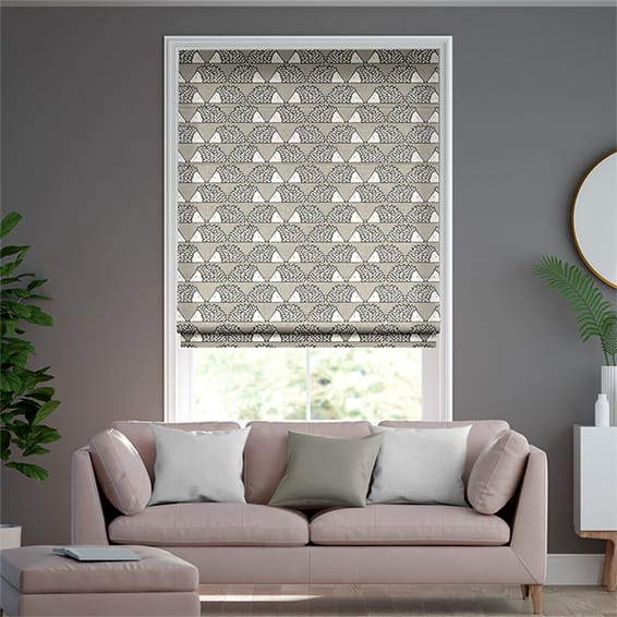 Spike Taupe Roman Blind