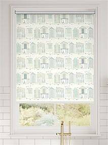 Splash Blackout Beach Huts Mineral Roller Blind thumbnail image