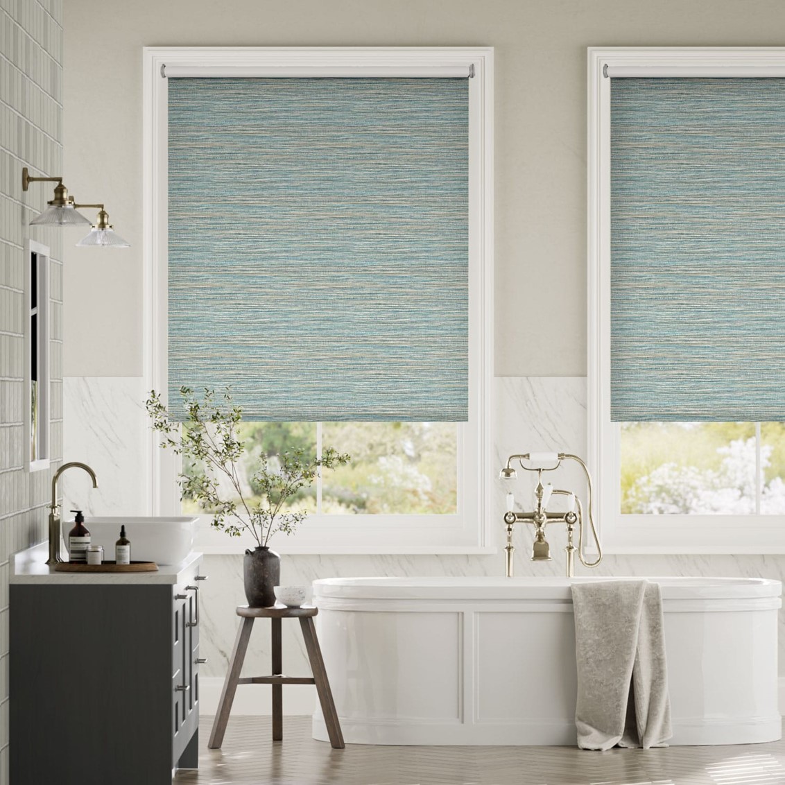 Splash Blackout Affinity Azurite Roller Blind