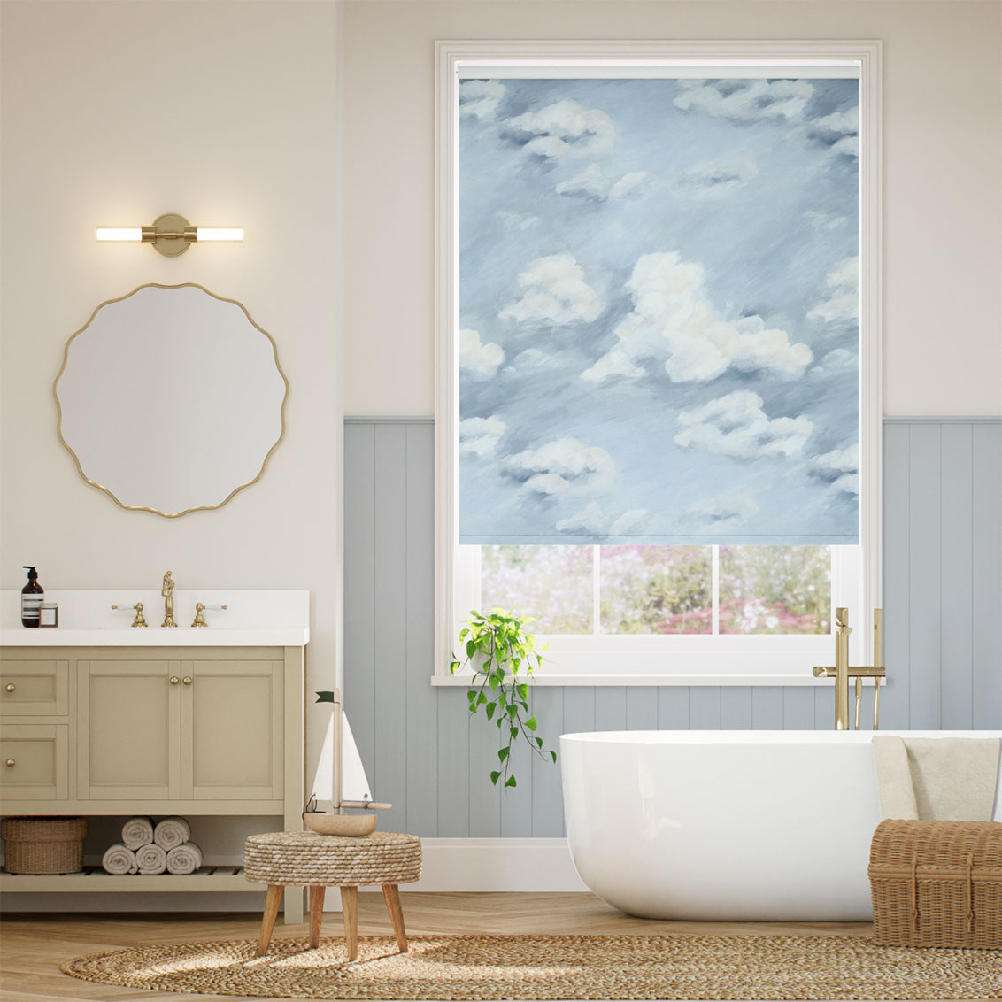 Splash Blackout Air Cloud Roller Blind