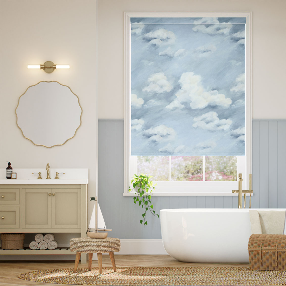 Splash Blackout Air Cloud Roller Blind