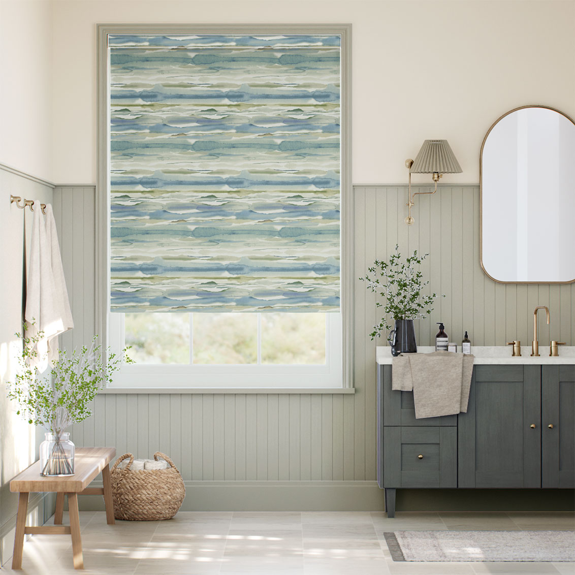 Splash Blackout Amari Seaspray Roller Blind