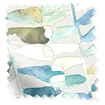 Twist2Go Splash Blackout Azolla Capri Roller Blind swatch image