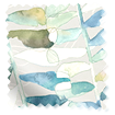 Splash Blackout Azolla Capri Roller Blind swatch image