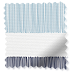 Twist2Go Splash Blackout Cardigan Stripe Blue Horizon Roller Blind swatch image