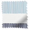 Splash Blackout Cardigan Stripe Blue Horizon Roller Blind swatch image