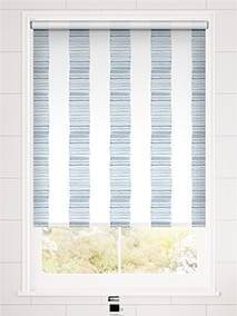 Twist2Go Splash Blackout Ceramic Stripe Med Blue Roller Blind thumbnail image